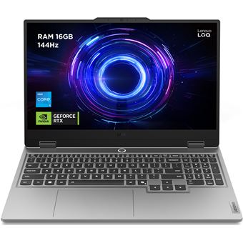 PC portable Gaming Lenovo LOQ 15IRX10 15,6” FHD 144 Hz Intel® Core™ i7 24 Go RAM 512 Go SSD Nvidia® GeForce RTX™ 5050 Gris luna - 1
