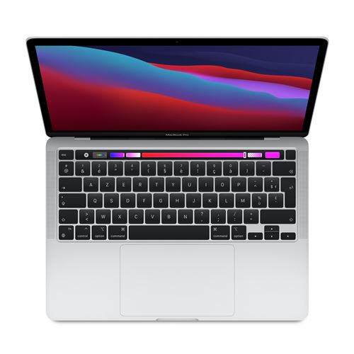 Apple MacBook Pro 13" 512 Go SSD 8 Go RAM Puce M1 Argent 2020 Reconditionné par Lagoona Grade A