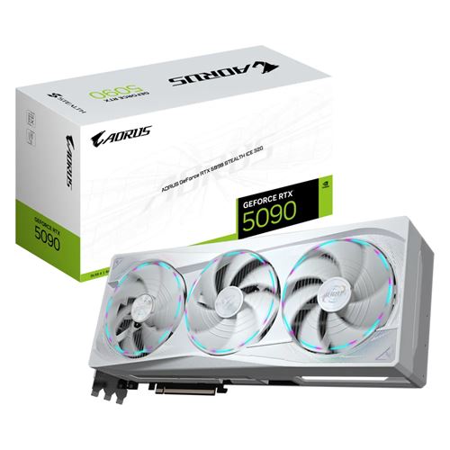 Carte graphique Gigabyte Nvidia GeForce RTX 5090 32G STEALTH ICE