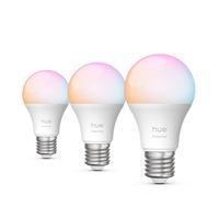 Pack de 3 Ampoules connectées Philips Hue Essential E27 ambiance Blanc et couleur