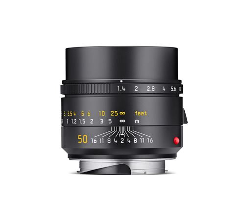 Objectif hybride Leica Summilux M 50mm f/1.4 ASPH finition adonisée noir État correct - Leica reconditionné disponible sur Fnac