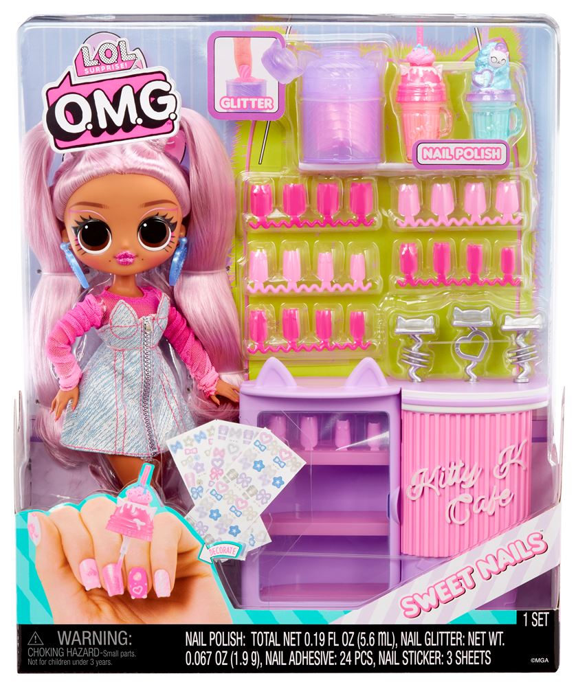 Poupée Surprise OMG Sweet Nails Kitty K Café Poupée