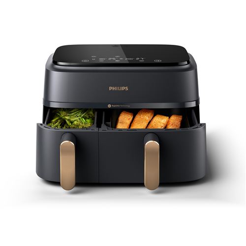 Friteuse sans huile Philips NA352/00 Airfryer 9L noir double panier - Philips
