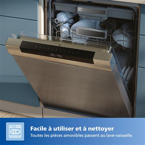 Philips Airfryer NA351/00 Friteuse Sans Huile Double Cuve 9L - 8 Programmes De Cuisson - 2750W Puissance