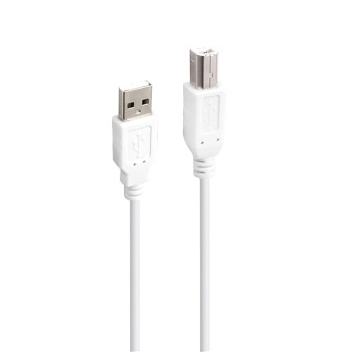 Accsup Câble imprimante USB-A vers USB-B 2.0 1,8 m Blanc - vue 2