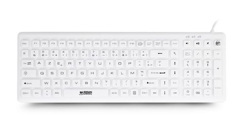 Urban Factory Sanee - Toetsenbord - USB - AZERTY - Frans - wit