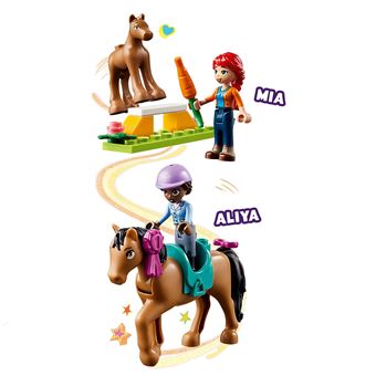 LEGO 41746 Friends Le Dressage Équestre, Jouet de Chevaux et Poney avec  Mini-Poupées Aliya et Mia, Cadeau de Soin des Animaux pour Enfants, Filles  et Garçons Dès 4 Ans : : Jeux