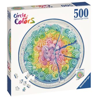 Puzzle Ravensburger Rainbow cake Rond 500 pièces