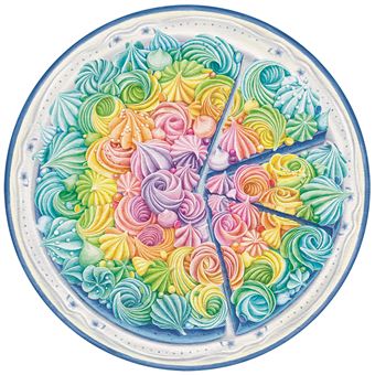 Puzzle Ravensburger Rainbow cake Rond 500 pièces