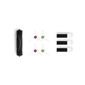 Lot de 21 accessoires pour aspirateur robot Ecovacs Deebot X2 / Pro / Omni - 1 rouleau principal, 6 brosses latérales, 4 filtres HEPA, 4 chiffons à serpillère, 4 sacs à poussière, 2 outils