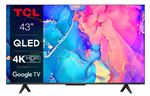 TV TCL 43C635 43'' QLED 4K UHD Smart TV Aluminium brossé 2022