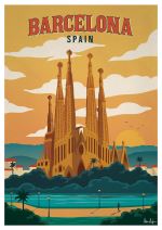 Affiche Sergeant Paper Barcelona 30x42 cm Edition limitée signée