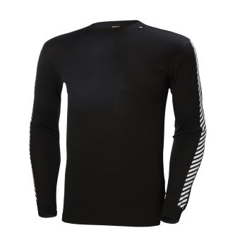 T-shirt manches longues Helly Hansen HH Lifa Stripe Crew Noir Taille L - 1