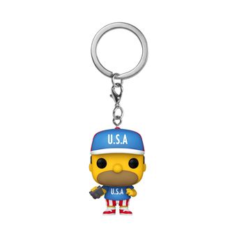 Figurine Funko Pop Keychain The Simpsons USA Homer