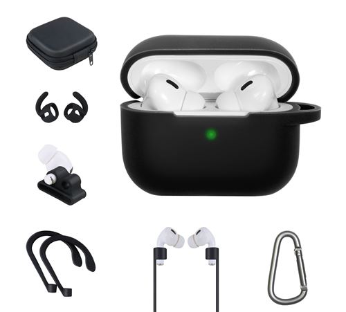 Kit accessoires 7 en 1 On Earz Mobile Gear pour AirPods Pro et Pro2 Noir