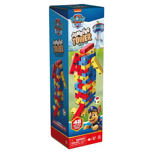 Boite de Jeu d'adresse Paw Patrol Tour Jenga Pat’Patrouille