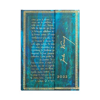 Agenda Rigide Paperblanks 2022 Jules Verne Vingt Mille Lieues Midi 13 × 18 cm