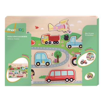 Puzzle Véhicules en bois
