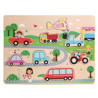 Puzzle Véhicules en bois