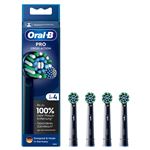 Pack de 4 brosses à dents électriques Oral B Cross-Action Noir