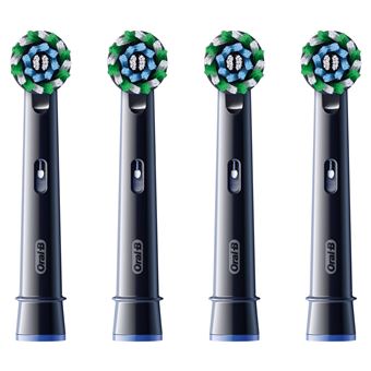 Pack de 4 brosses à dents électriques Oral B Cross-Action Noir