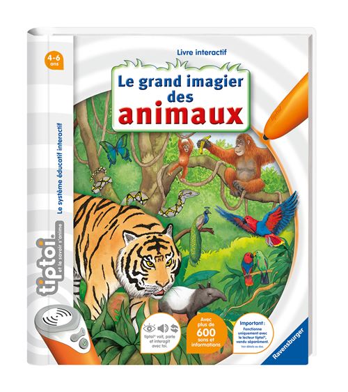 Livre Interactif Tiptoi Ravensburger Le Grand Imagier Des Animaux