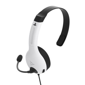 Casque Gaming filaire PDP LVL30 Blanc pour PS4