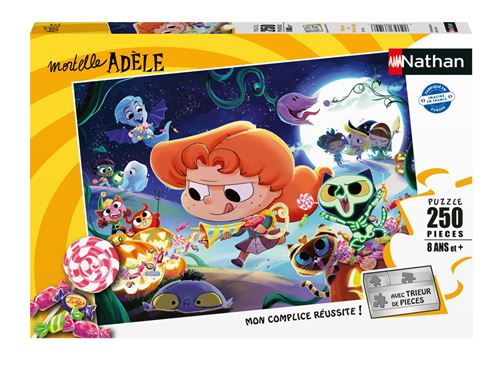 Puzzle Nathan Halloween Avec Mortelle Adèle 250 Pièces