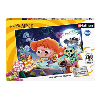 Puzzle Nathan Halloween avec Mortelle Adèle 250 pièces