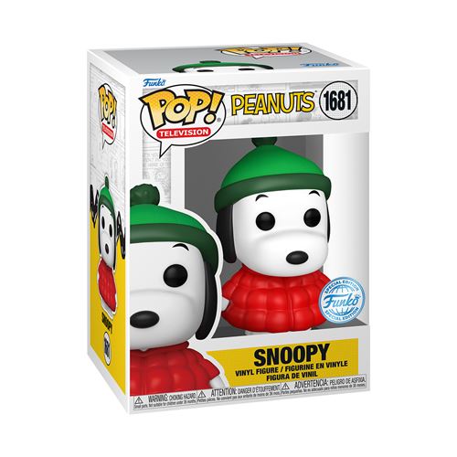 Figurine Funko Pop Animation Peanuts Snoopy in coat - vue 2