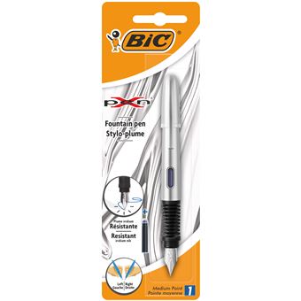 Stylo-plume BIC X-pen Métal Argent