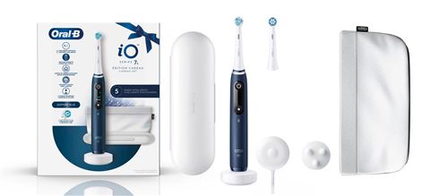 Brosse à dents électrique Oral B iO Series 7 Sapphire Edition Cadeau Bleu