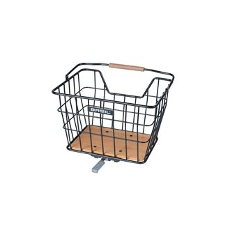 Panier De Vélo Arrière Noir – Charge Max 15 Kg, Pour VTT Et Route, 34 X 30 X 15 Cm, Avec Fixations Et Vis