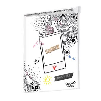 Agenda Scolaire Quo Vadis Cities Paris 2021-2022 - Journalier, 1 Jour Par Page - Format 12x17 Cm - Papier Clairefontaine