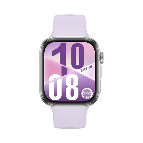 Montre connectée Huawei Watch Fit 4 Bluetooth avec bracelet en fluoroélastomère Violet