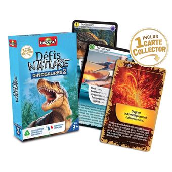 Jeu de cartes Bioviva Défis Nature Dinosaures 2 version 2022