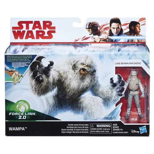 Pack de 2 figurines Star Wars Hoth Wampa et Luke Skywalker 10 cm