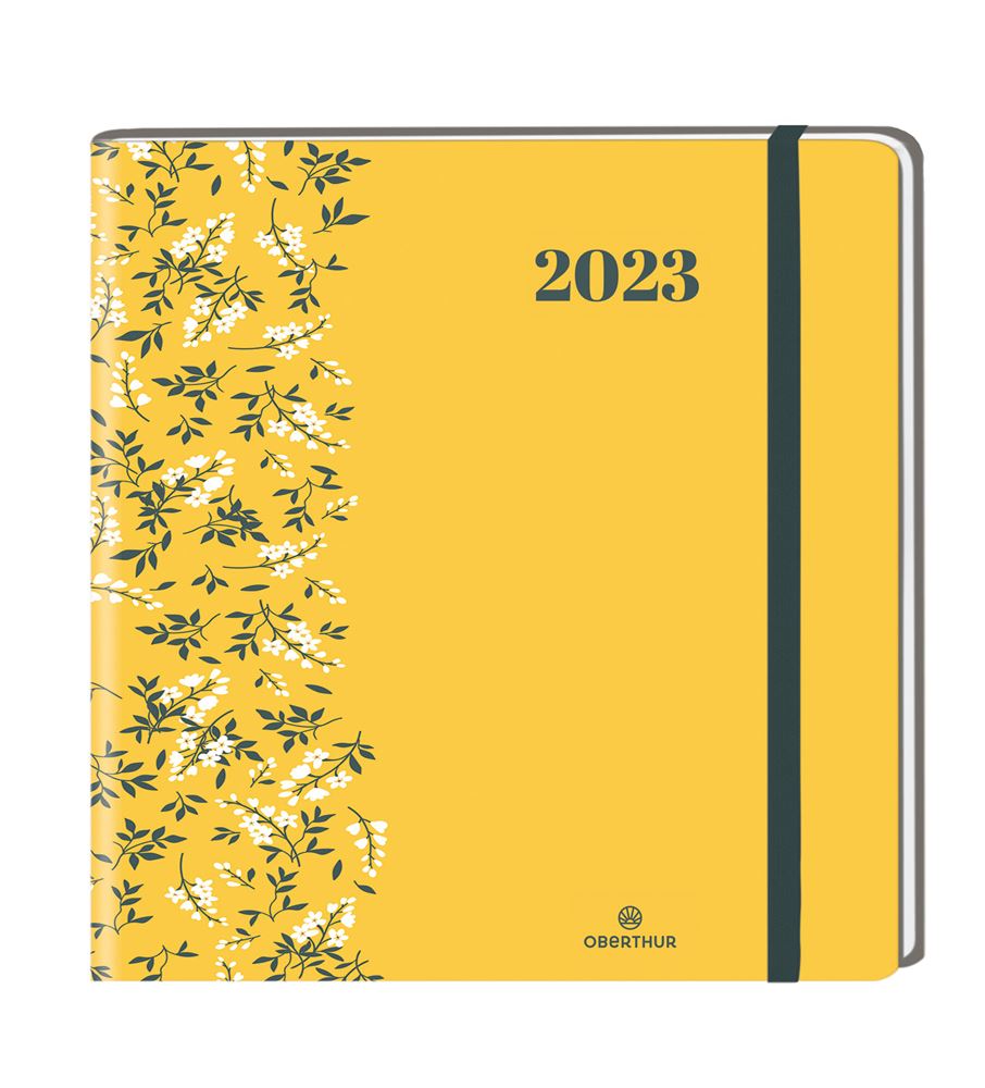 Agenda Semainier De Poche ANAHITA 16 - Janvier 2026 à Décembre 2026 - Format 9,5 X 17 Cm - Couverture Fleurs Champêtres, élastique De Fermeture - Bilingue Français/anglais