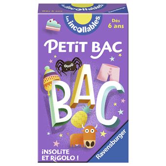 Jeu de cartes Ravensburger Le P'tit bac des Incollables