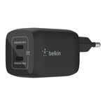 Adaptateur secteur Belkin Boost Charge Pro WCH013vfBK GaN avec PPS 65 Watt Noir