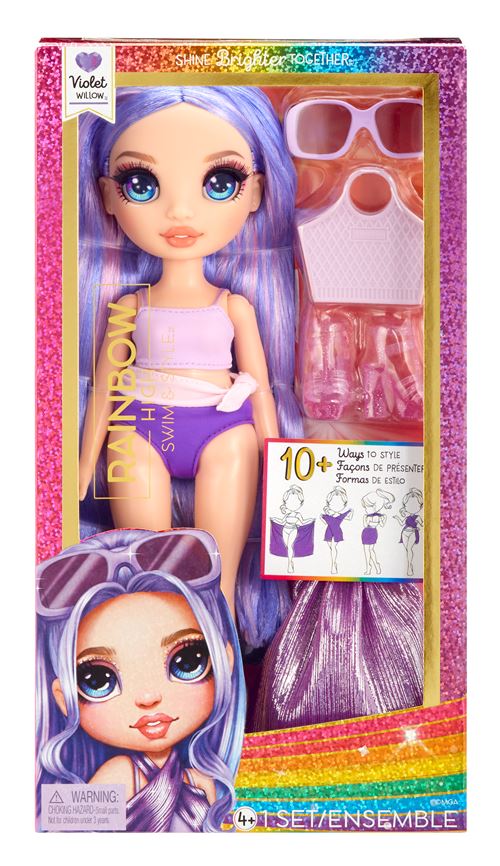 Rainbow High Violet Poupée Swim & Style - Image 3