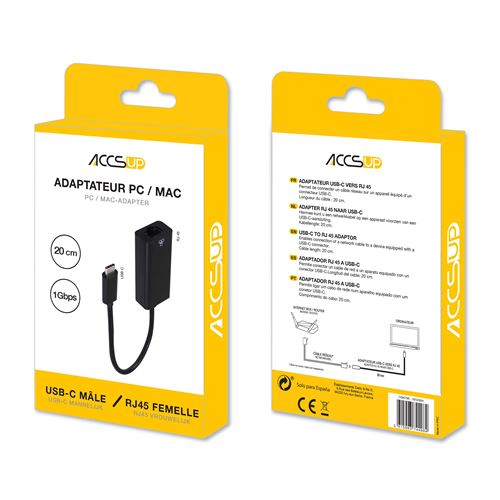 D & K Exclusives - Lot De 6 Adaptateurs USB Vers USB C, USB-A Mâle Vers USB-C Femelle, Charge Et Synchro, Multicolore