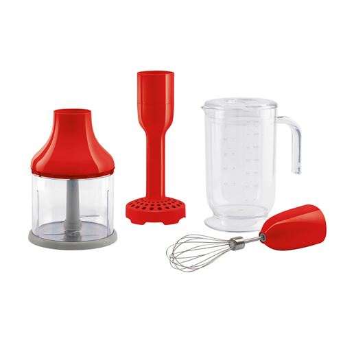 Pack De 4 Accessoires Smeg Hbac11Rd pour Mixeur Plongeant Rouge