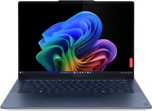 PC portable Lenovo Yoga Slim 7x 14Q8X9 14,5"" Copilot+ Snapdragon&reg; X Plus 32 Go RAM 512 Go SSD Bleu 