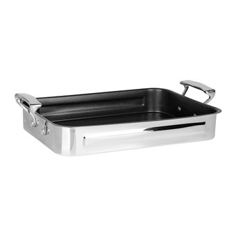 Plat Four Inox Aa L 35.2 cm l 25.5 cm H 6 cm