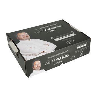 Plat Four Inox Aa L 35.2 cm l 25.5 cm H 6 cm