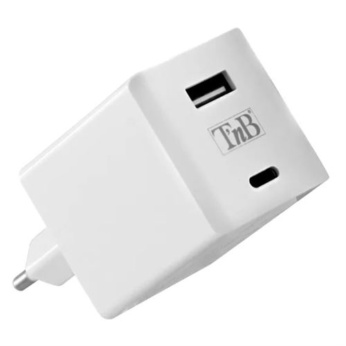 Mini chargeur universel USB Type C 48 Watts T'n'b iClick Blanc