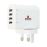 Adaptateur pour prise d'alimentation Skross UK vers 4 ports USB Blanc_0