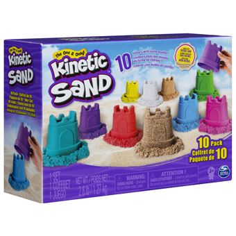 Pâte à modeler pour enfant Kinetic Sand Coffret Recharges 10 couleurs -  Pâte à modeler - Achat & prix