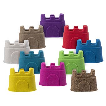 Pâte à modeler pour enfant Kinetic Sand Coffret Recharges 10 couleurs